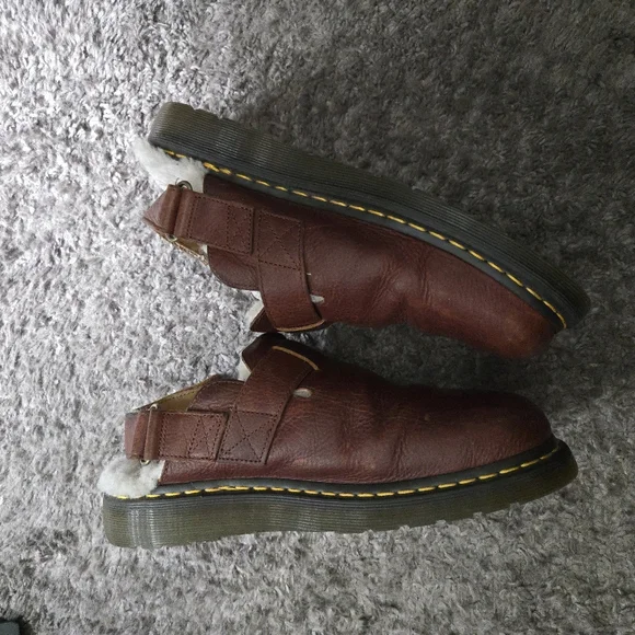 Dr. Martens Brown Leather Unisex Clogs - Jorge - Picture 5 of 9